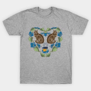 Cats and Coffee and Garden Delights T-Shirt